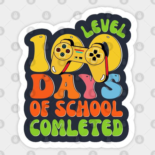 Level 100 Days Of School Completed Sticker by Illustradise